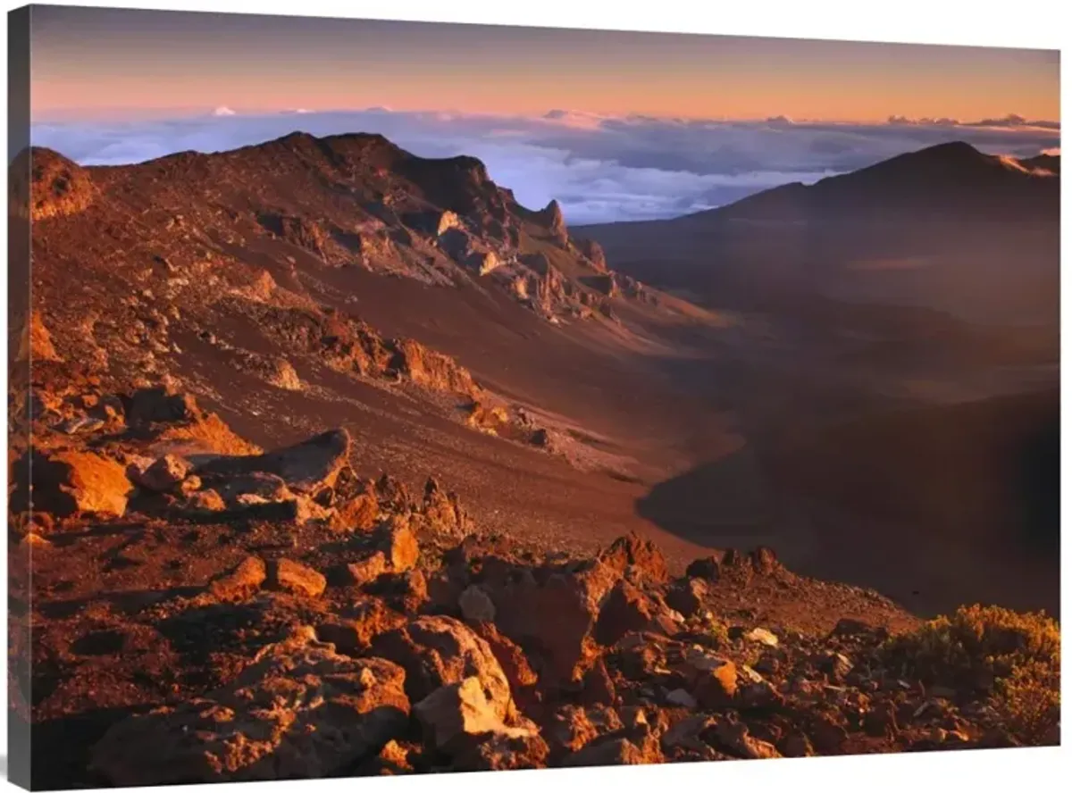 Rock of Haleakala Crater, Haleakala National Park, Maui, Hawaii-Canvas Art-40x30