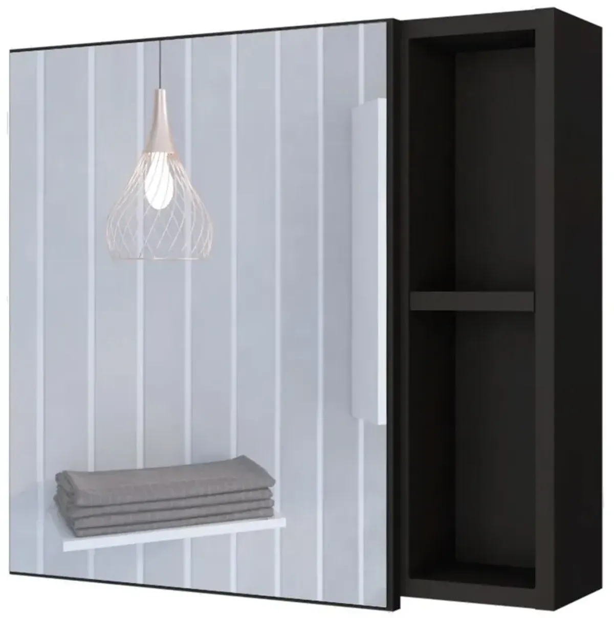 Medicine Cabinet Viking, Bathroom, Black