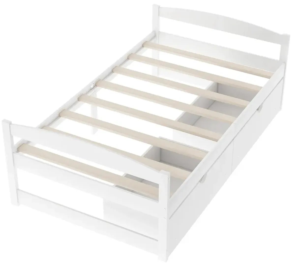 Merax Simple Style Platform Bed with Drawers