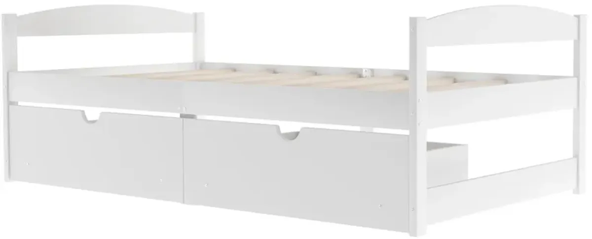 Merax Simple Style Platform Bed with Drawers