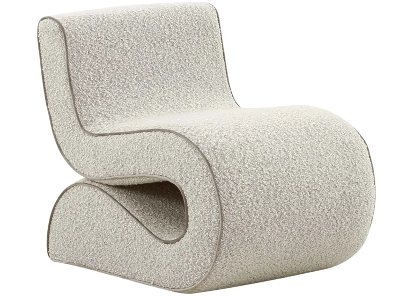 Senna Speckled Grey Boucle Accent Chair