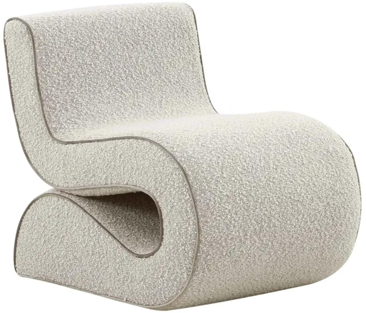 Senna Speckled Grey Boucle Accent Chair