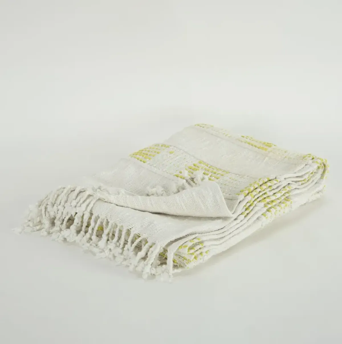 Yellow/Natural 50" x 60" Throw Blanket