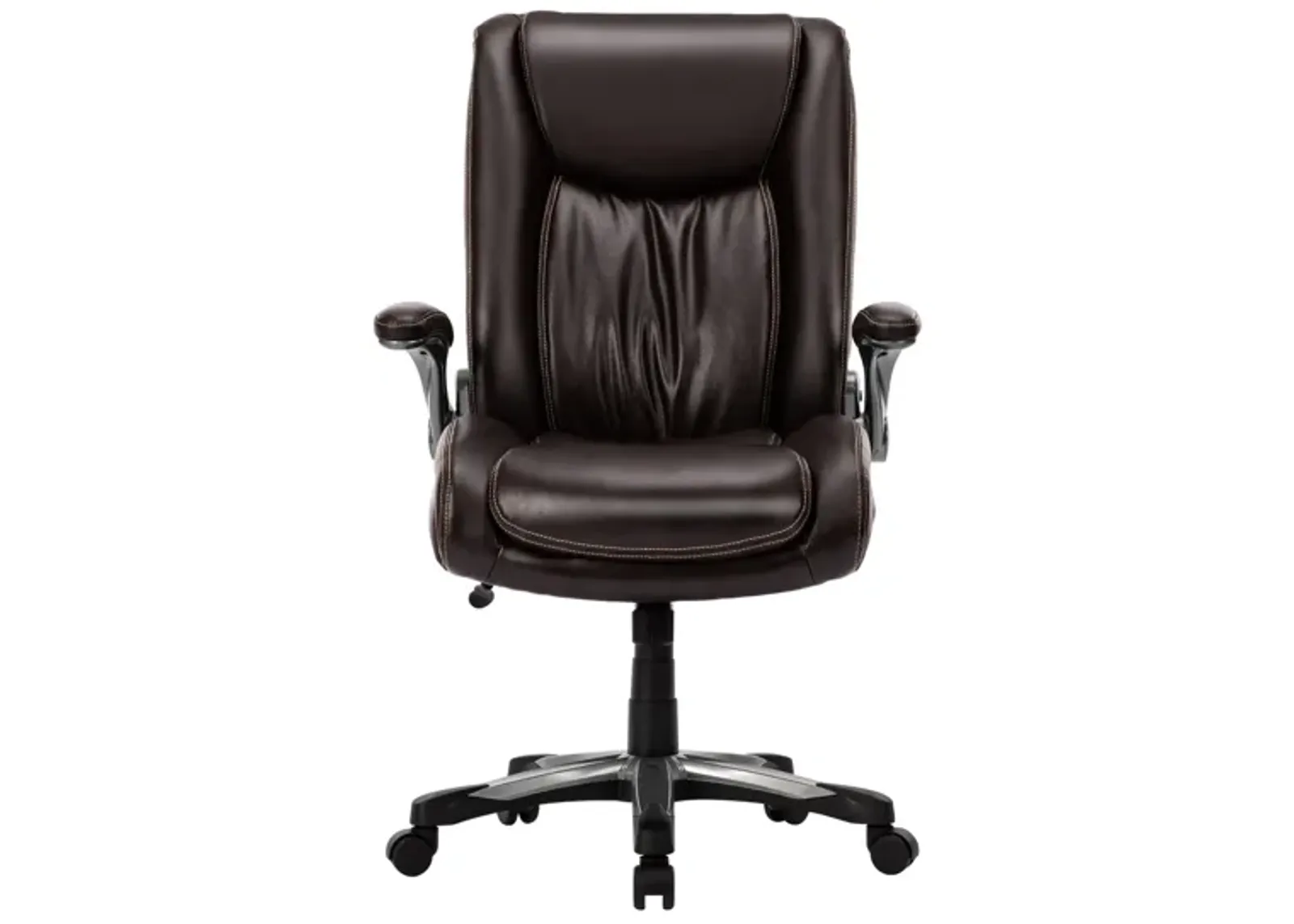 Executive Office Chair 400lbs, Big and Tall Home Office Chair with Space-Saving Flip-Up Arms