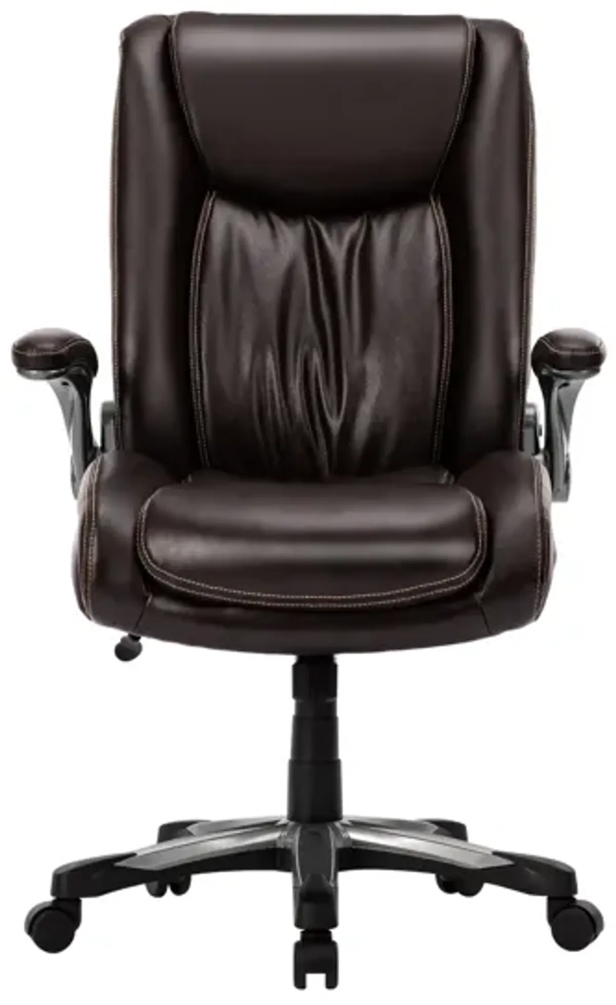 Executive Office Chair 400lbs, Big and Tall Home Office Chair with Space-Saving Flip-Up Arms