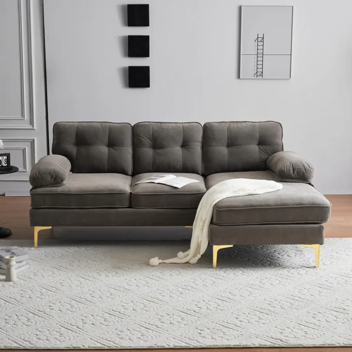 Merax 83" Modern Sectional Sofas Couches