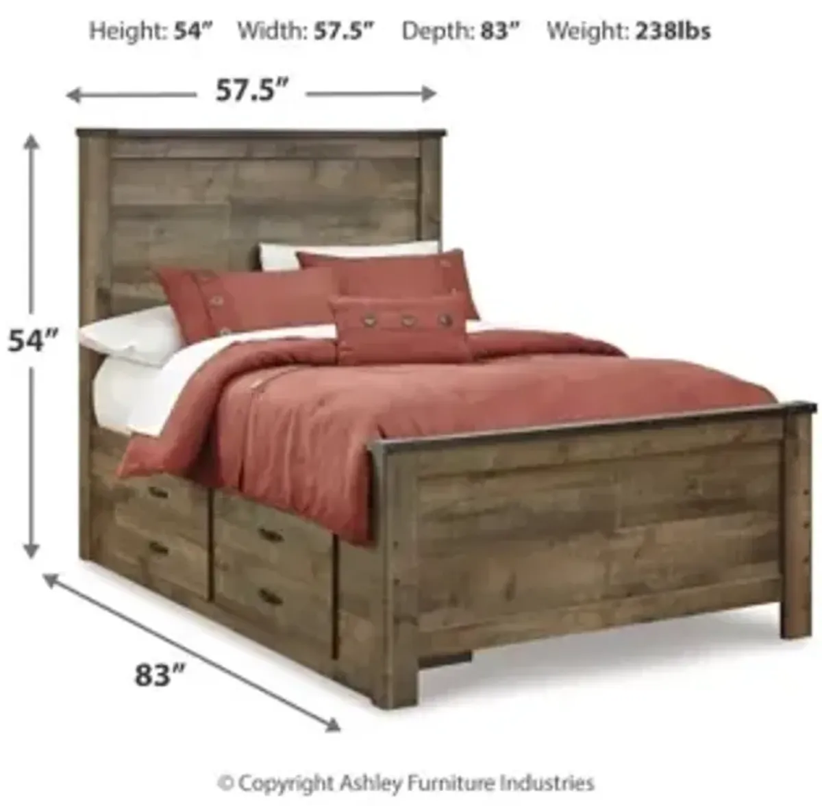 Trinell Full Panel Bed