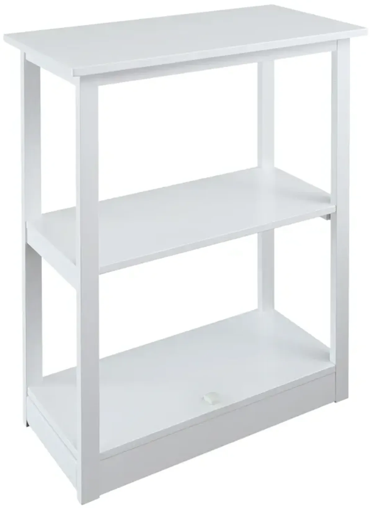 Casual Home Adams Bookcase Sliding Track, Concealment Furniture, White