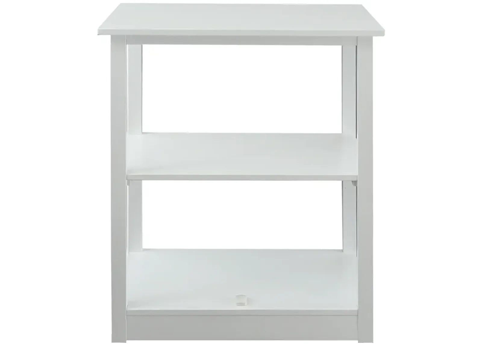 Casual Home Adams Bookcase Sliding Track, Concealment Furniture, White