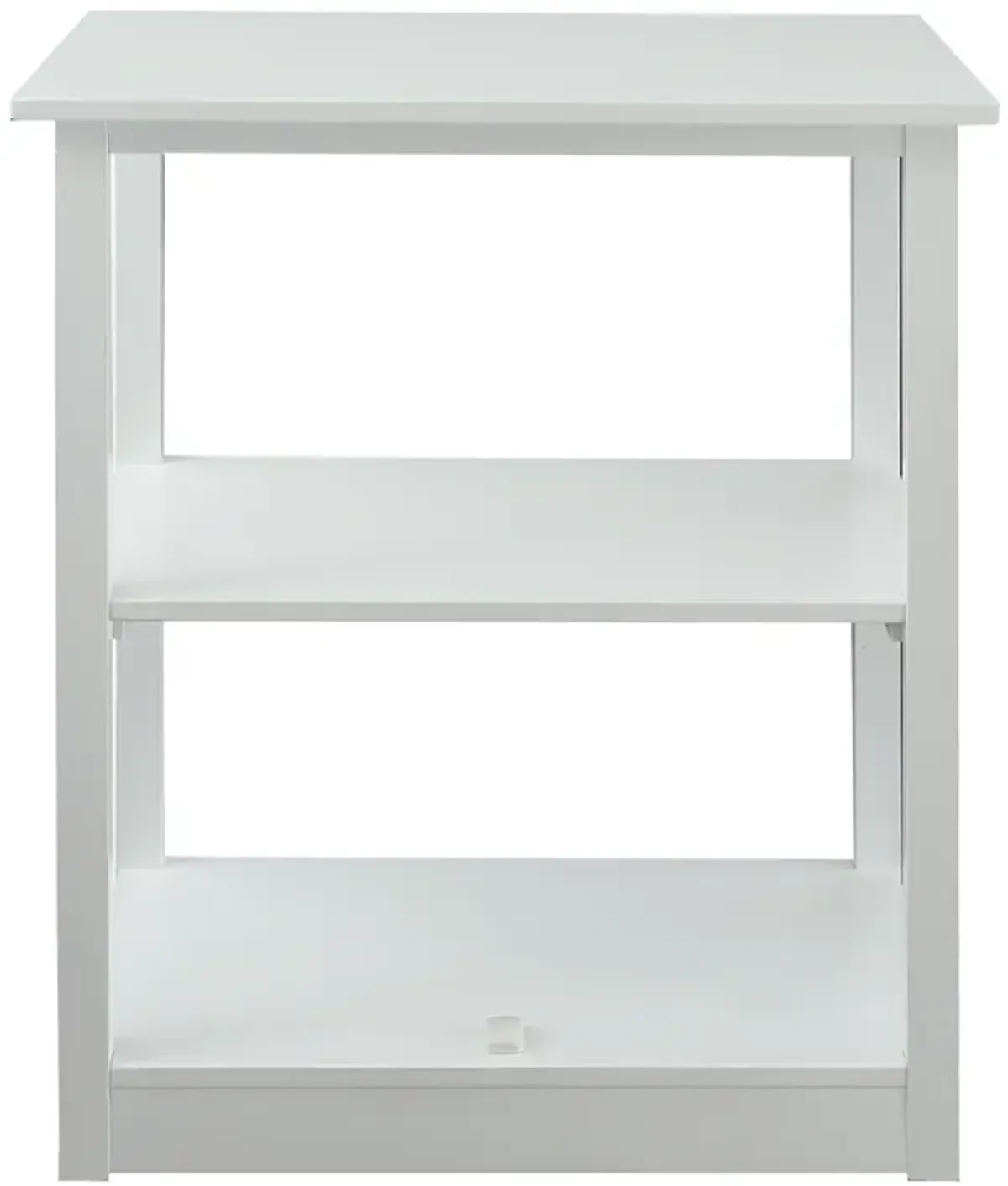 Casual Home Adams Bookcase Sliding Track, Concealment Furniture, White