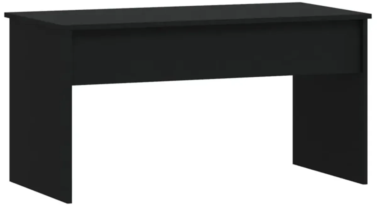 vidaXL Coffee Table Black 40.2"x19.9"x20.7" Engineered Wood