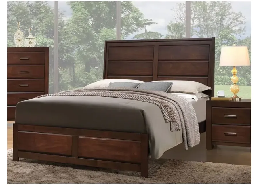 Queen Bed In Walnut