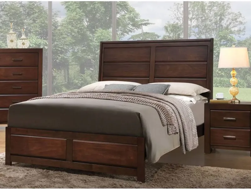 Queen Bed In Walnut