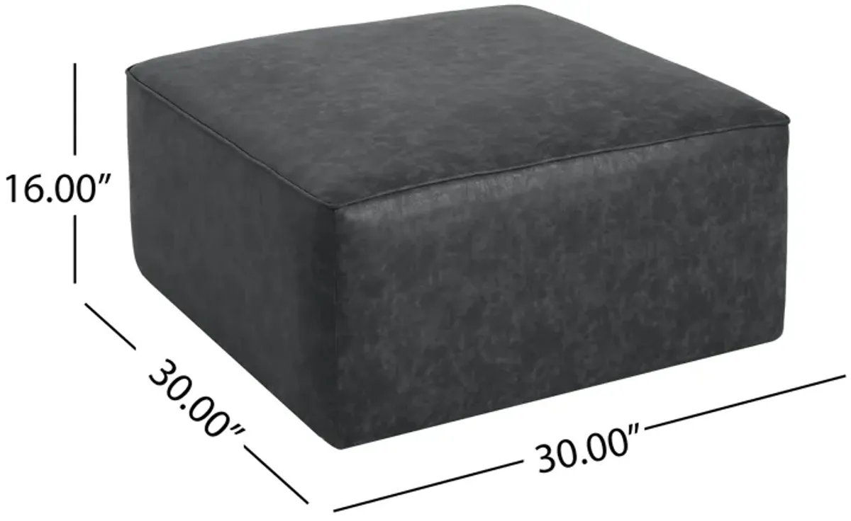 Merax Pu Leather Sofa Ottoman for Living Room
