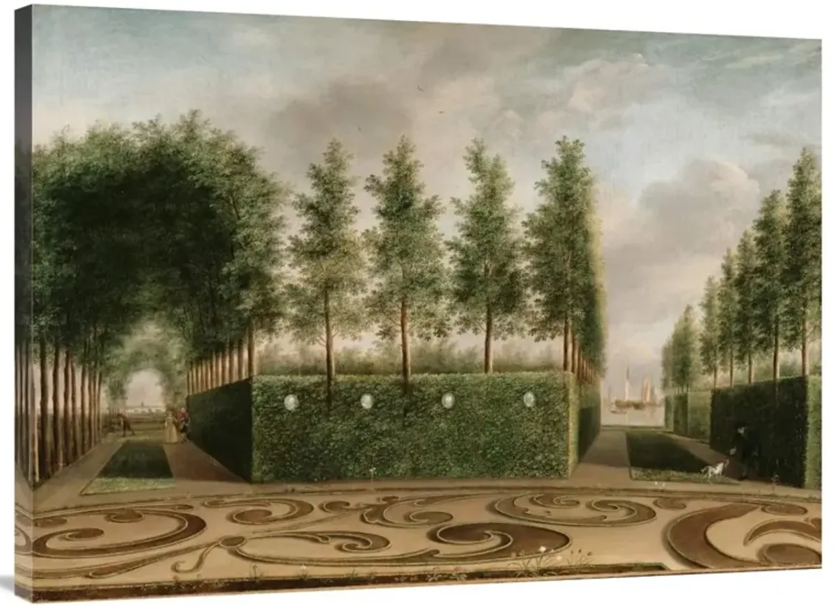 A Formal Garden-Canvas Art-40x30