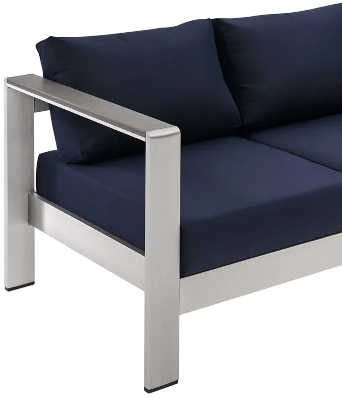 Modway - Shore Outdoor Patio Aluminum Sofa