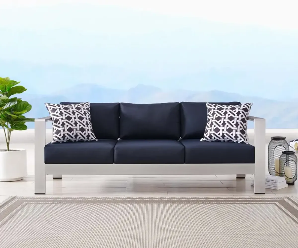 Modway - Shore Outdoor Patio Aluminum Sofa