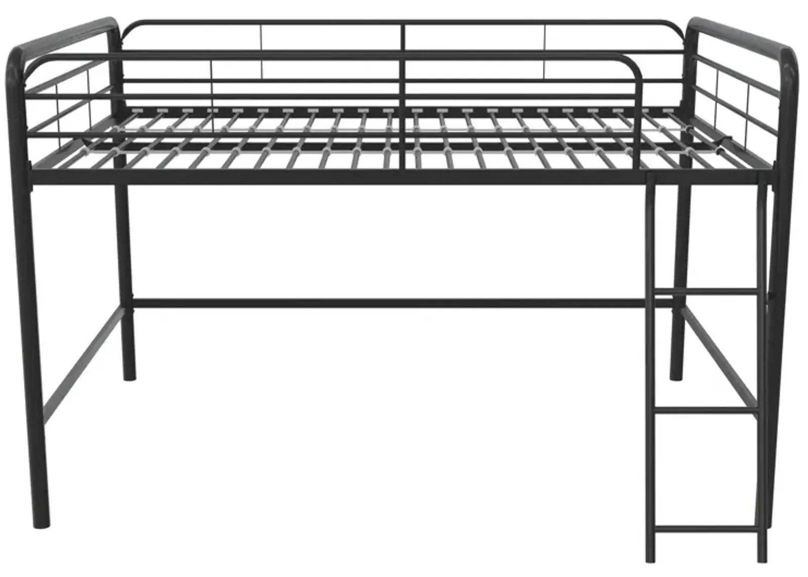 DHP Jett Junior Full Metal Loft Bed, Black