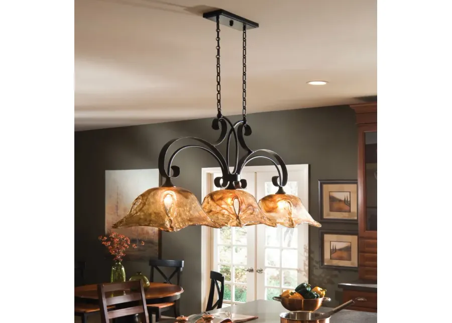 Uttermost Vetraio 3 Lt Bronze Kitchen Island Light