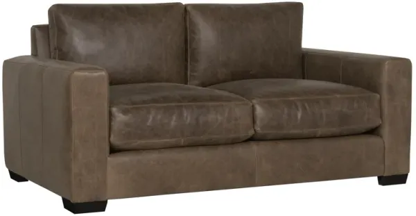 Living Dawkins Leather Loveseat
