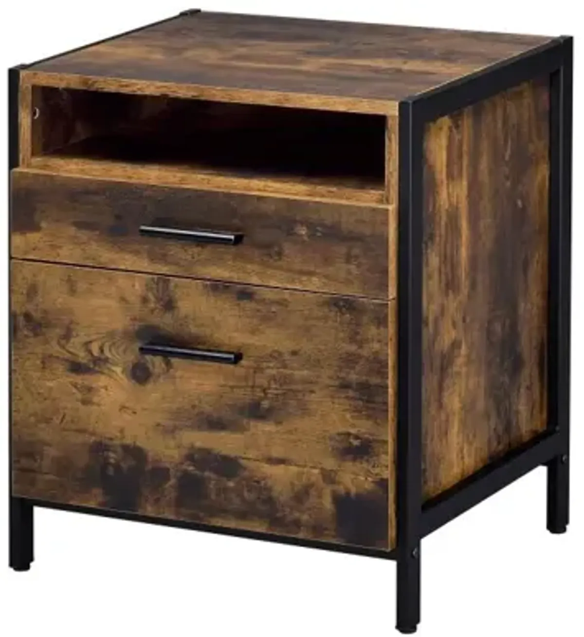 Juvanth Nightstand In Rustic Oak & Finish