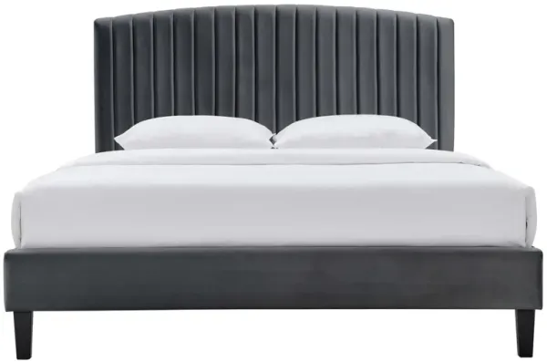 Modway - Alessi Performance Velvet Twin Platform Bed