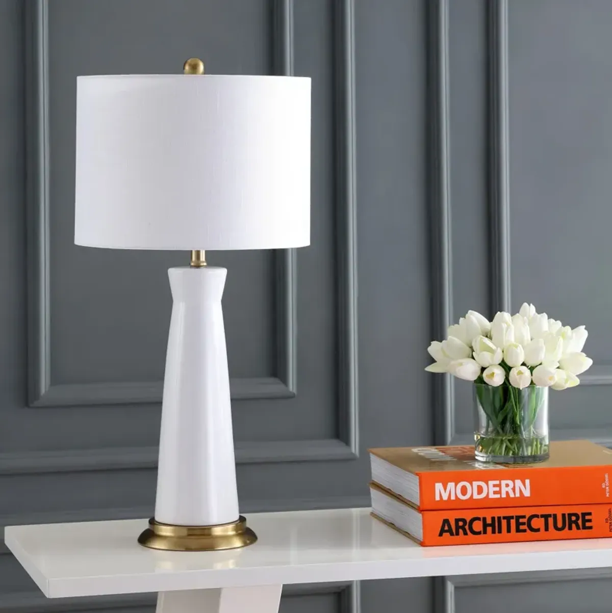 Hartley Ceramic Column LED Table Lamp