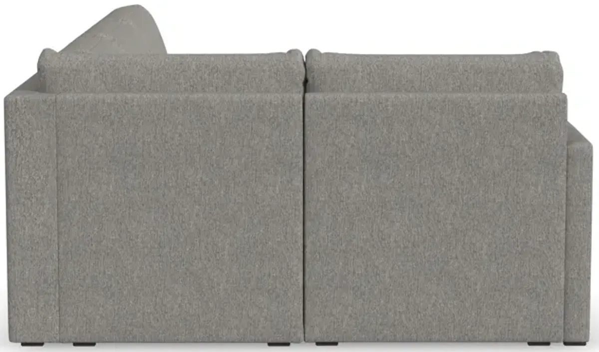 Flex 4-Seat Pebble Sectional with Narrow Arm