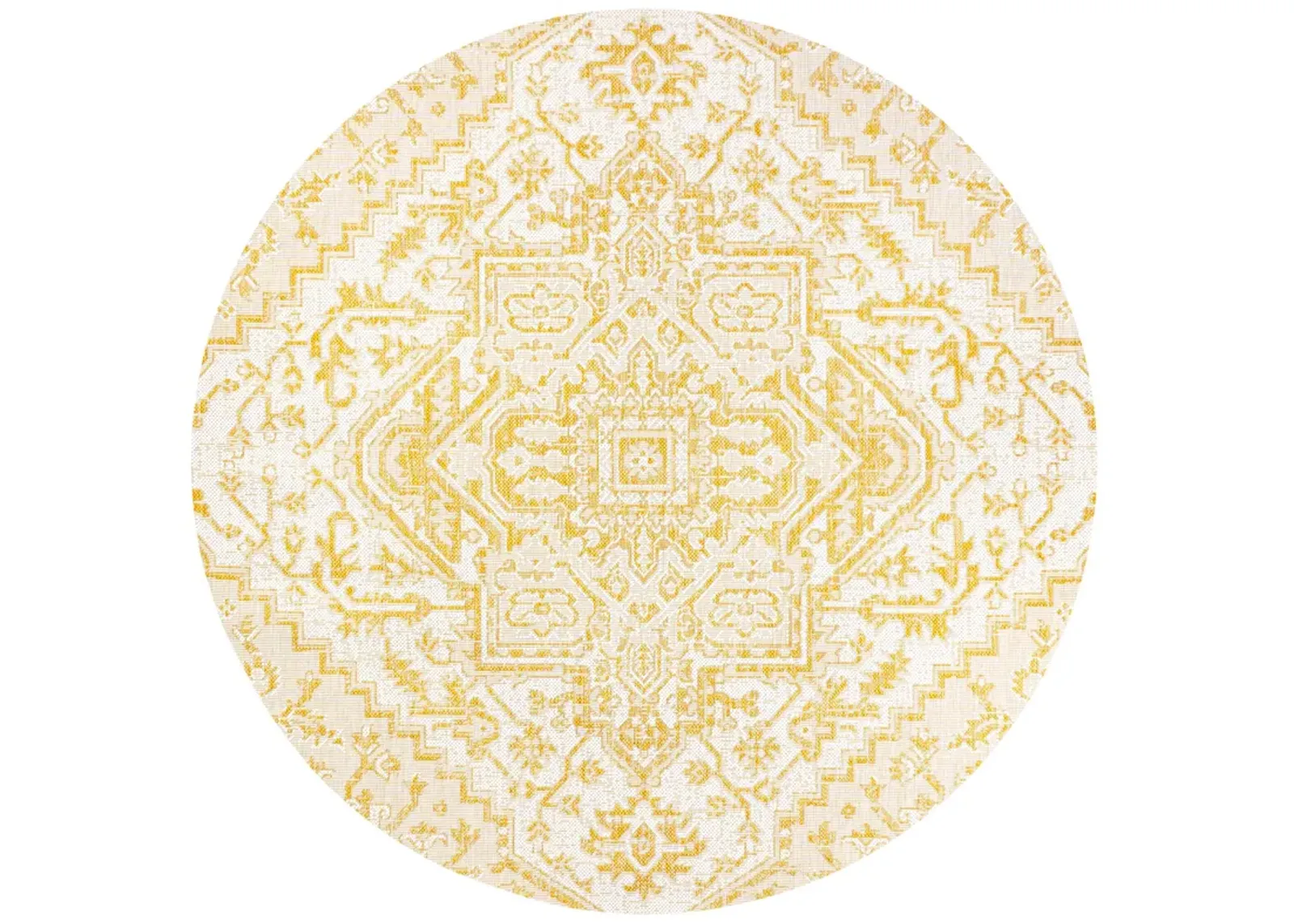 Estrella Bohemian Medallion Textured Weave Indoor/Outdoor Area Rug