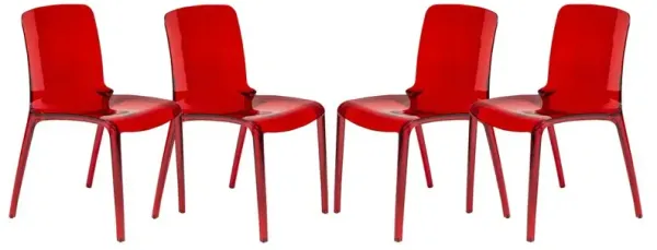 LeisureMod Murray Modern Dining Chair, Set of 4