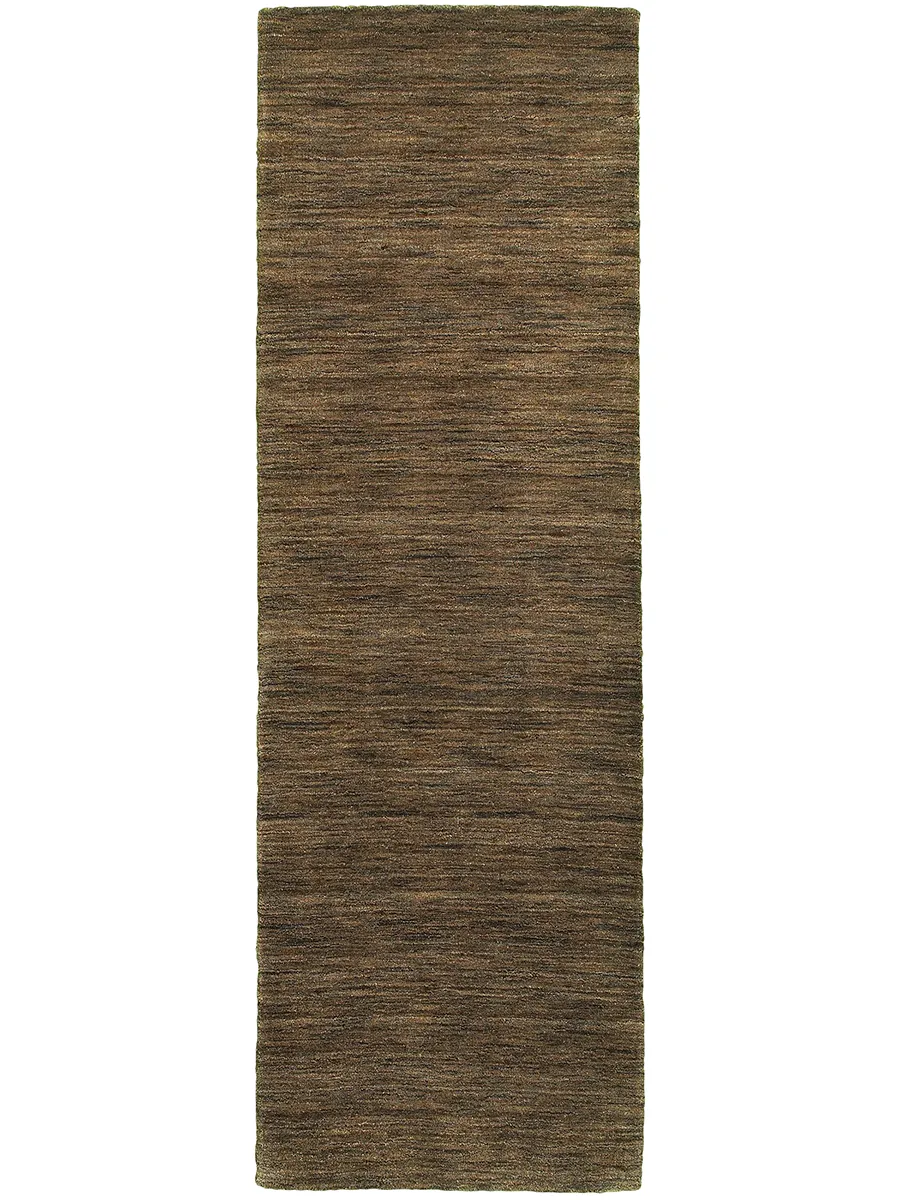 Aniston 2'6" x 8' Brown Rug