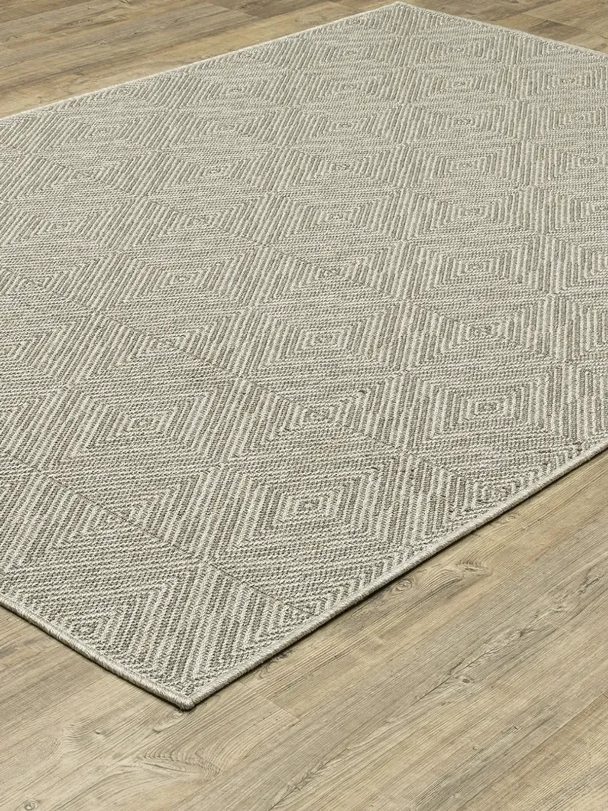 Caicos 7'10" x 10' Grey Rug