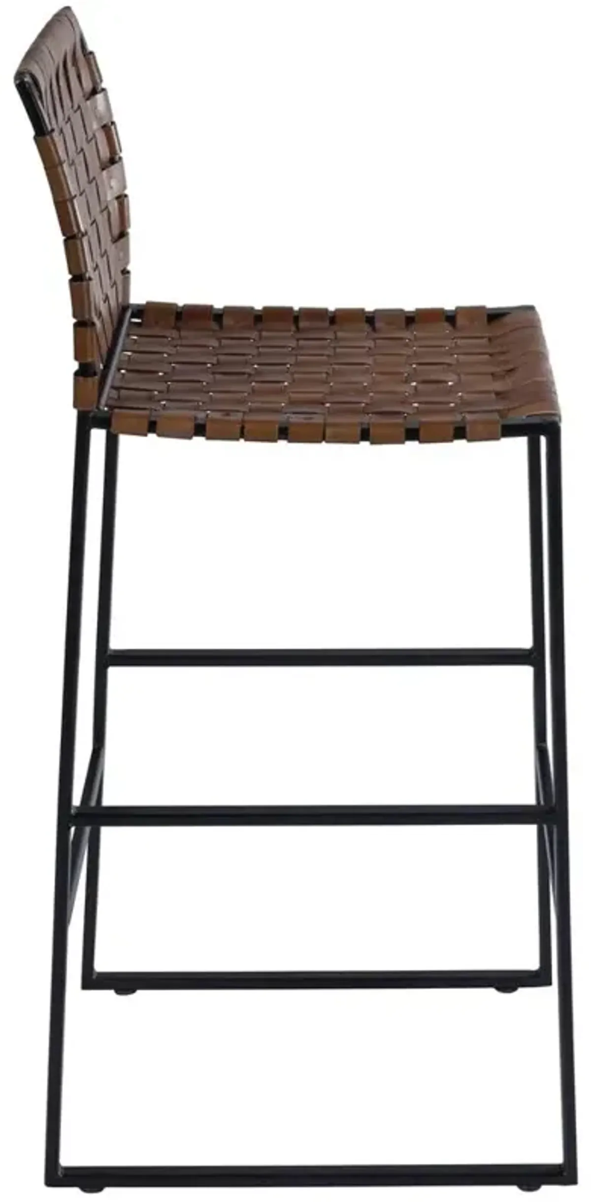 Belen Kox Rustic Woven Leather Bar Stool, Belen Kox