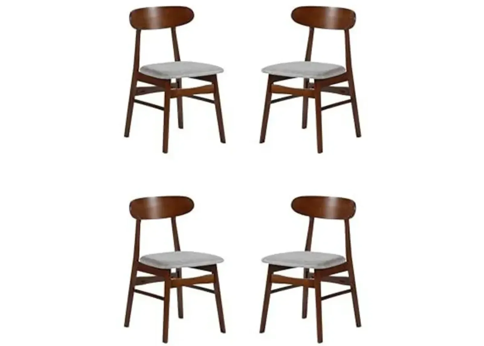 New Classic Furniture Morocco Light Gray Solid Wood Dining Chair (Set of 4)