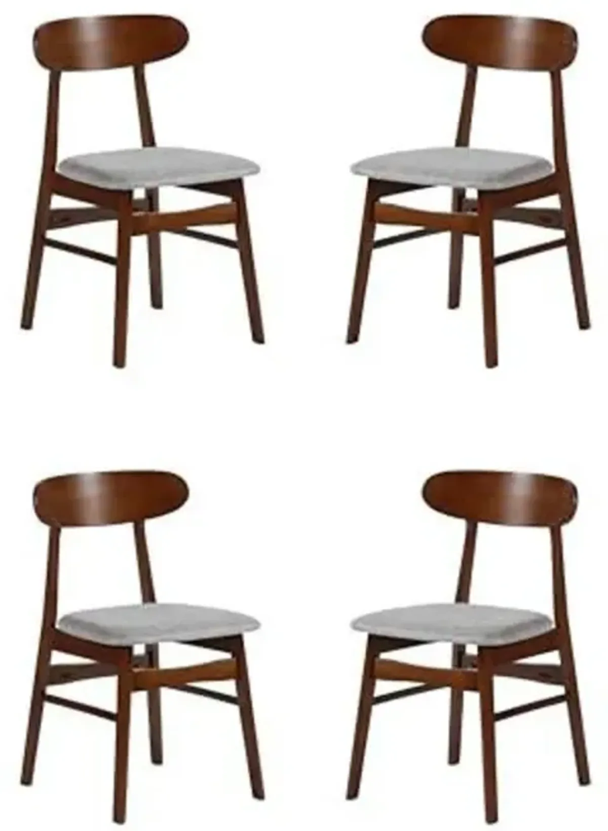 New Classic Furniture Morocco Light Gray Solid Wood Dining Chair (Set of 4)