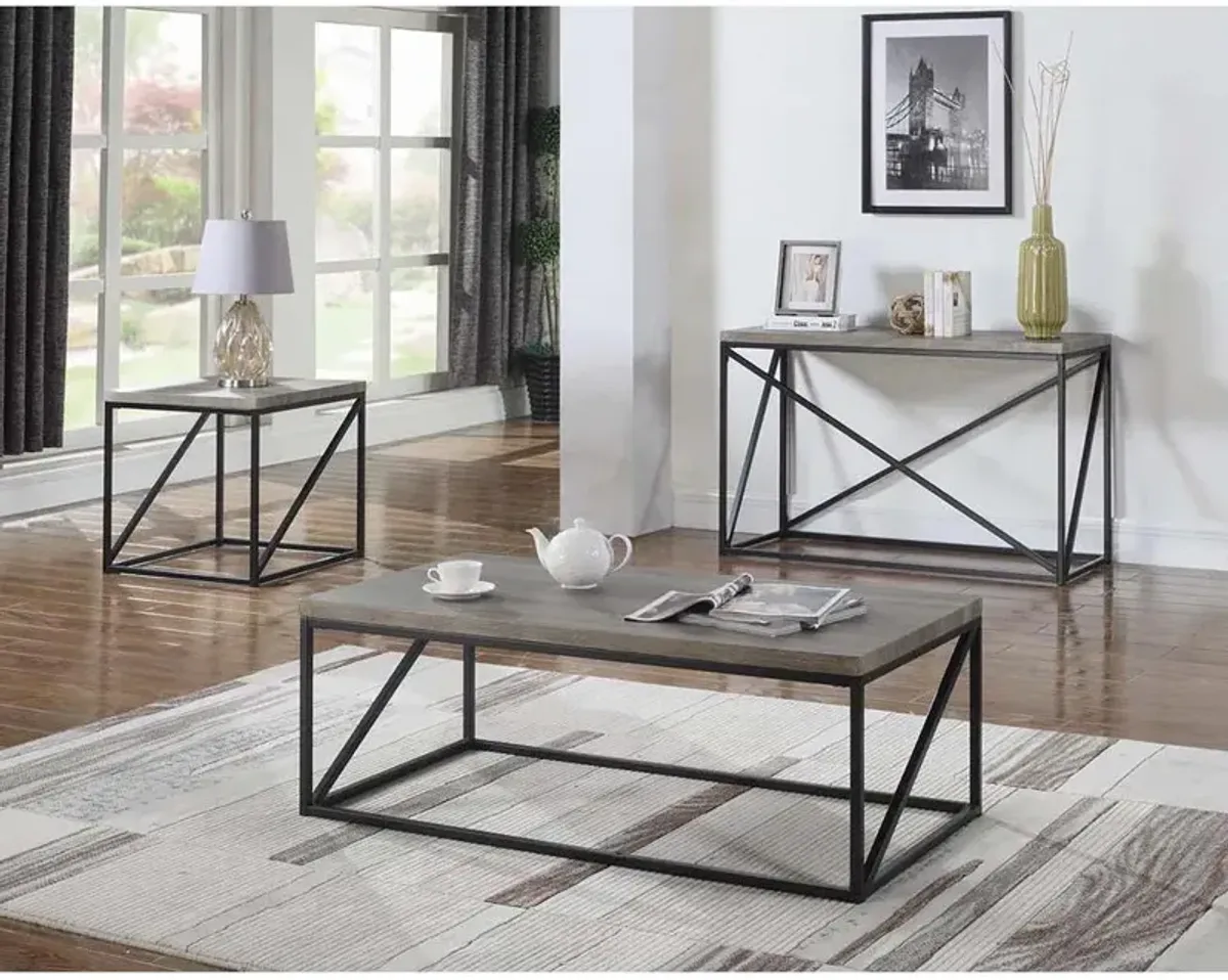 Birdie Rectangular Sofa Table Sonoma Grey