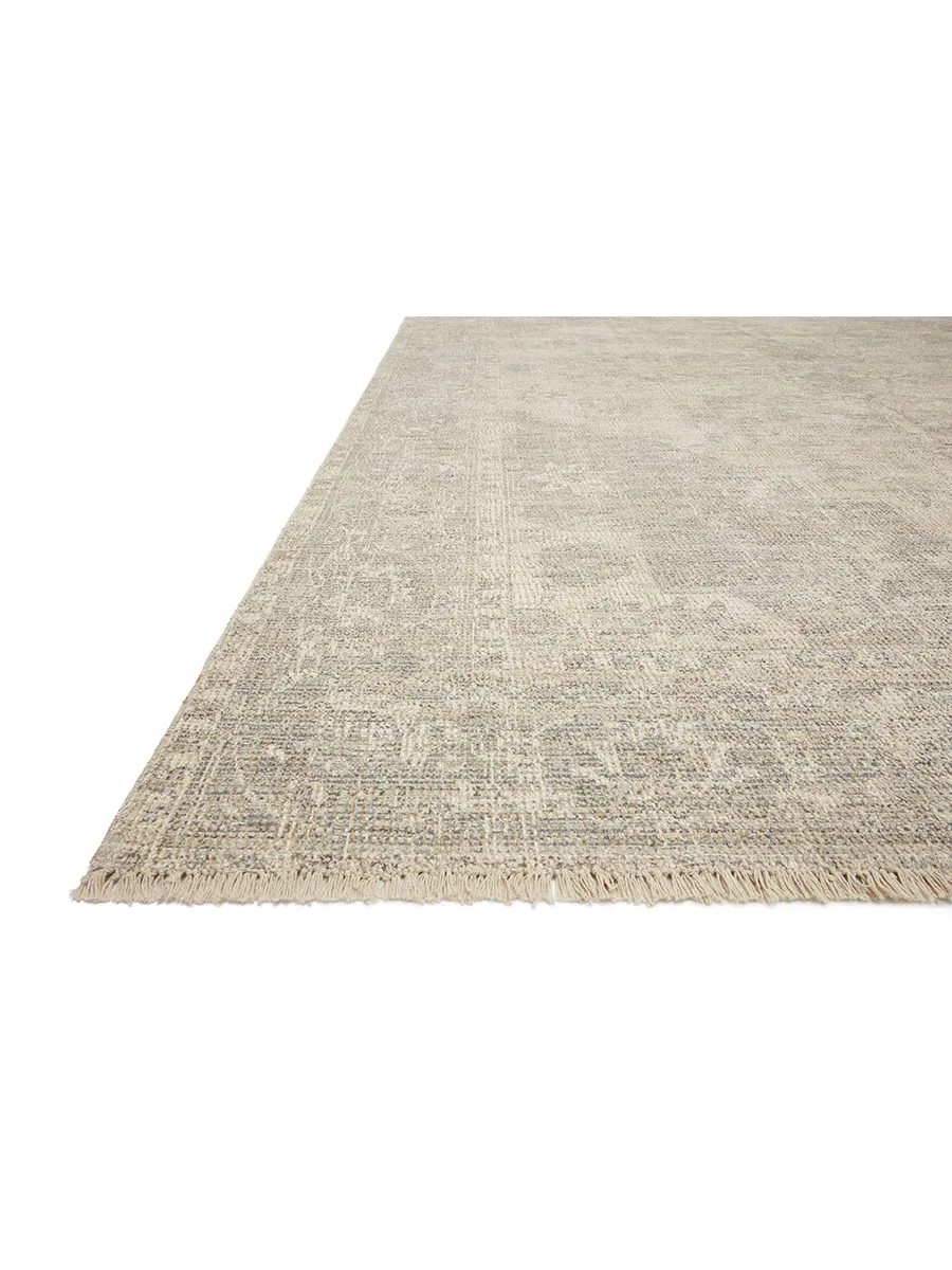 Priya PRY04 Ivory/Grey 5' x 7'6" Rug