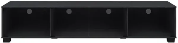 CorLiving Black Glass TV Stand, TV's up to 85, Black Ravenwood