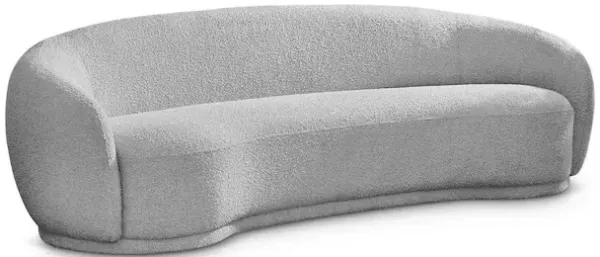 Meridian Furniture Hyde Grey Boucle Fabric Sofa
