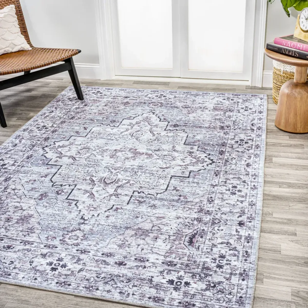 Didim Boho Medallion Machine-Washable Area Rug