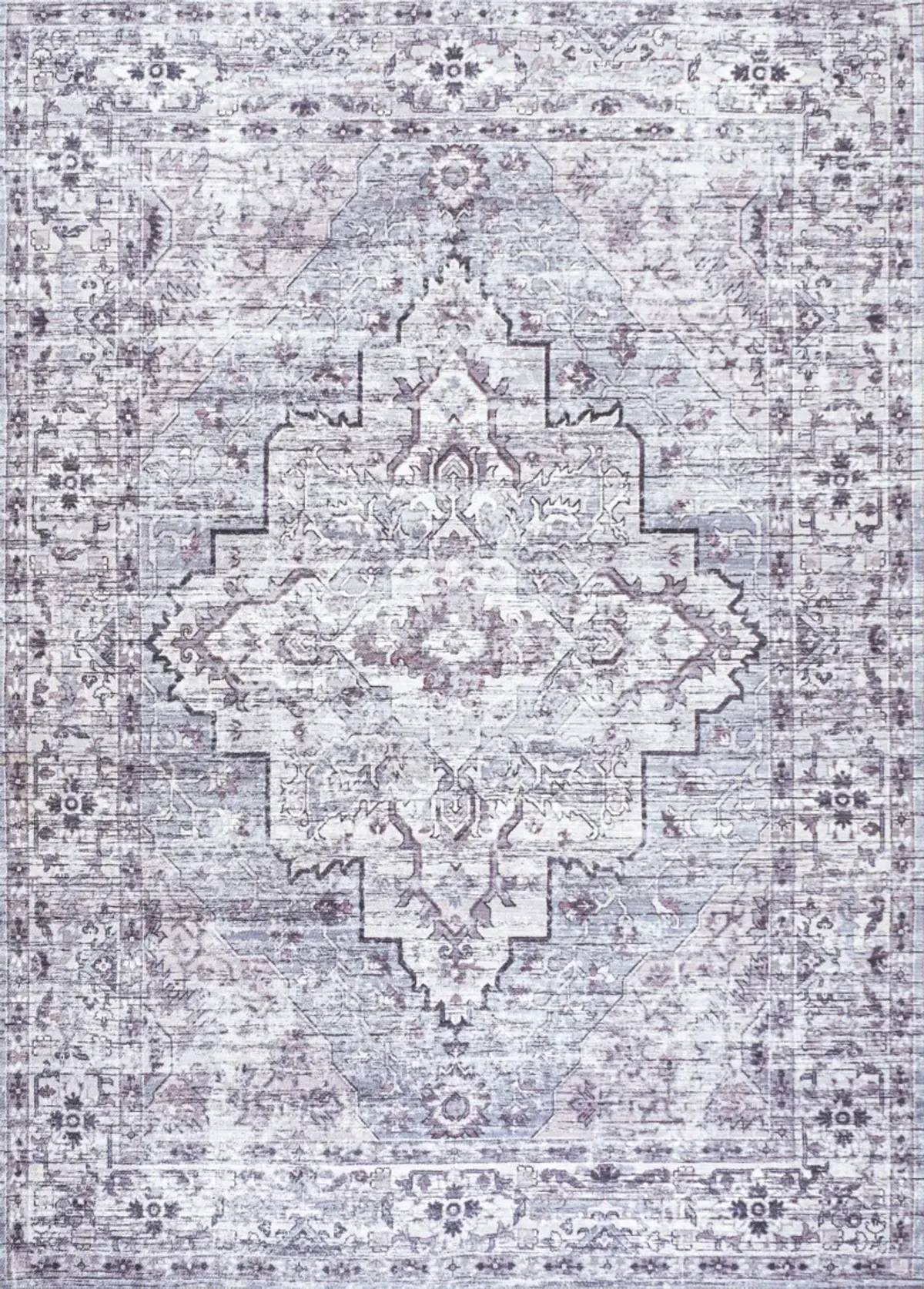 Didim Boho Medallion Machine-Washable Area Rug