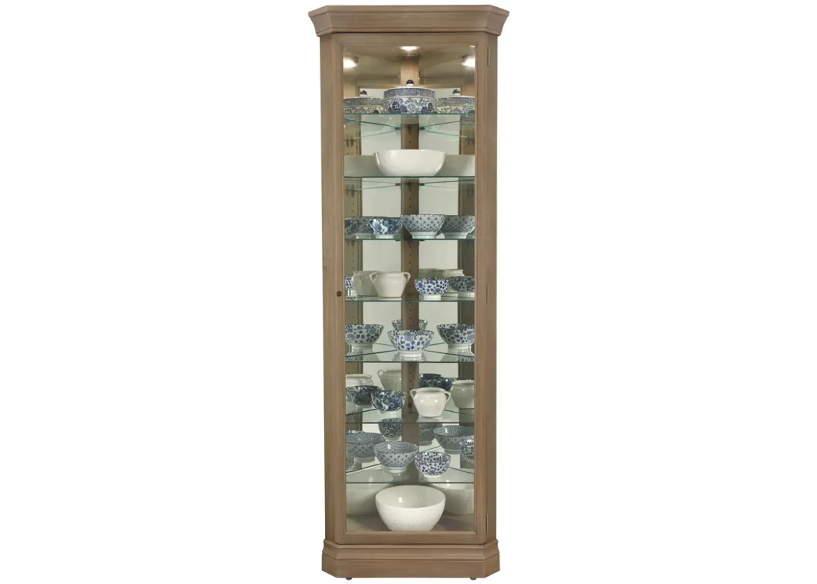 680643 Delia III Corner Curio Cabinet