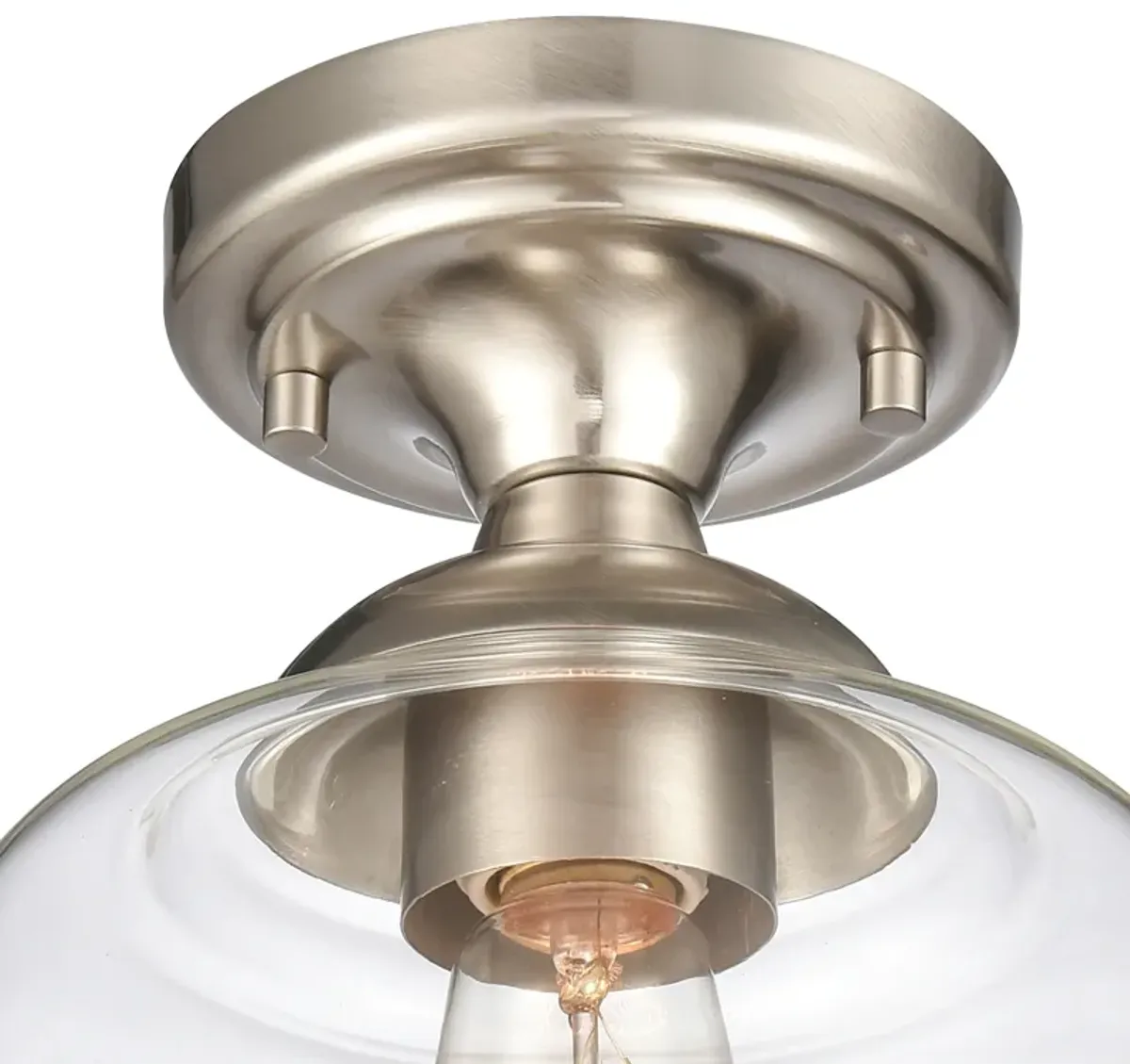 Agnes Silver Semi Flush Mount