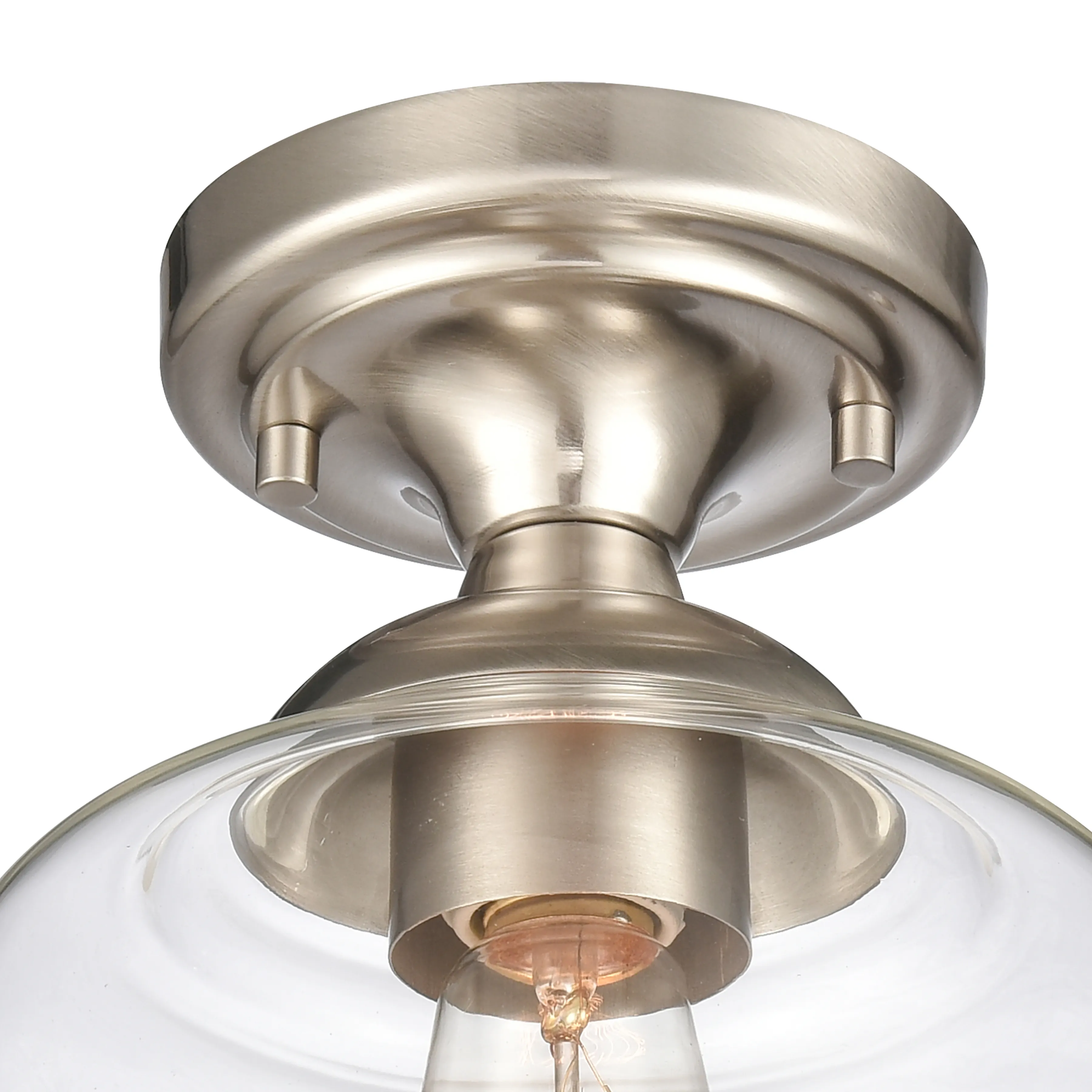 Agnes Silver Semi Flush Mount