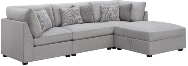 Coaster Co. of America Cambria 4-piece Upholstered Modular Sectional Sofa Grey