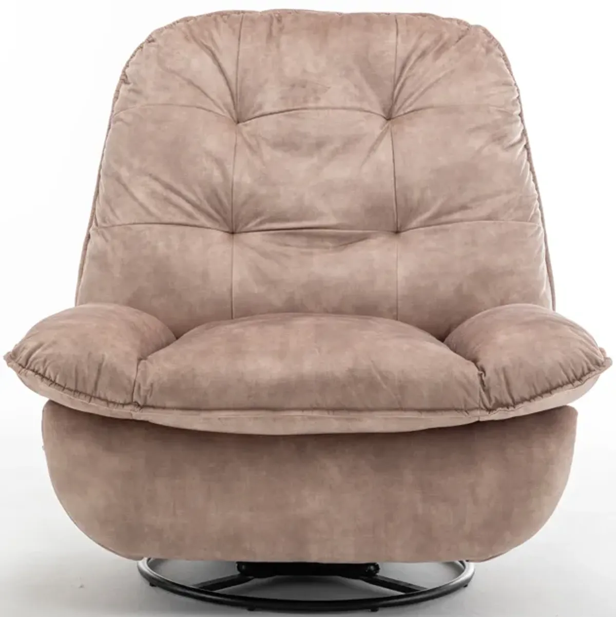 Merax Velvet Reclining Lazy Chair with Mobile Phone Holder