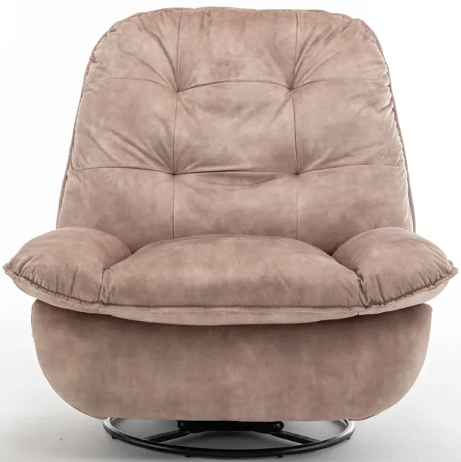 Merax Velvet Reclining Lazy Chair with Mobile Phone Holder