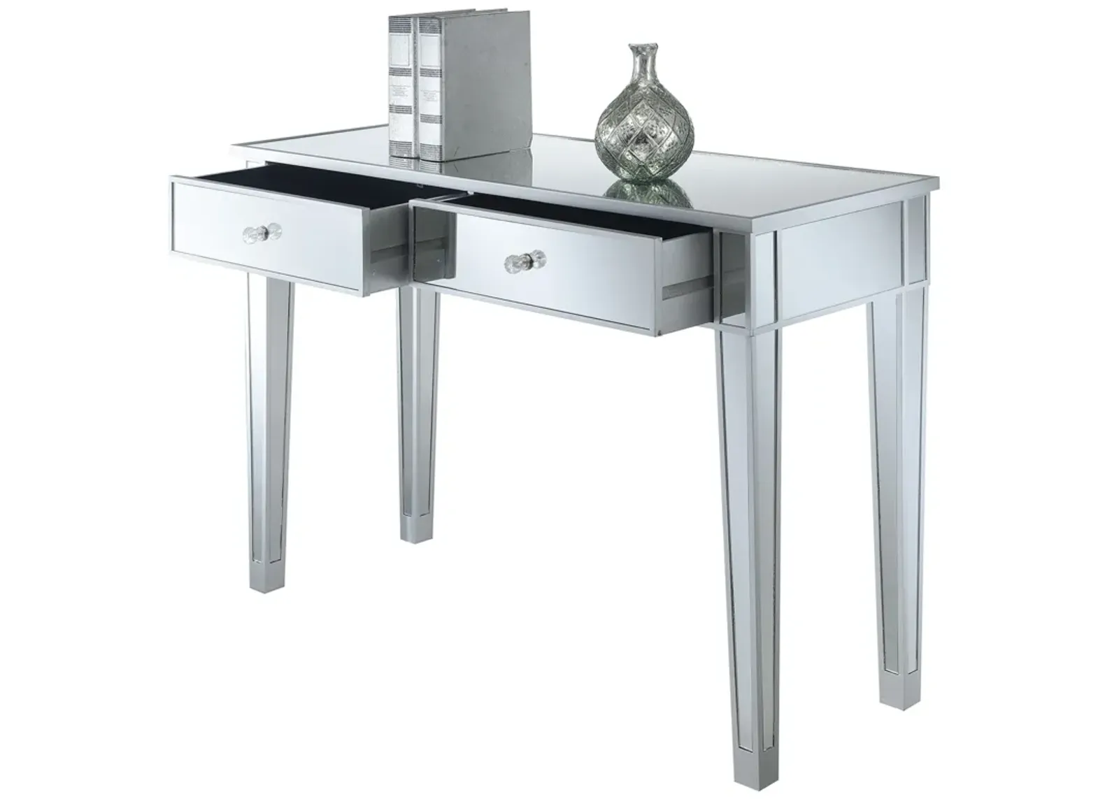 Gold Coast Mirrored 2 Drawer Desk