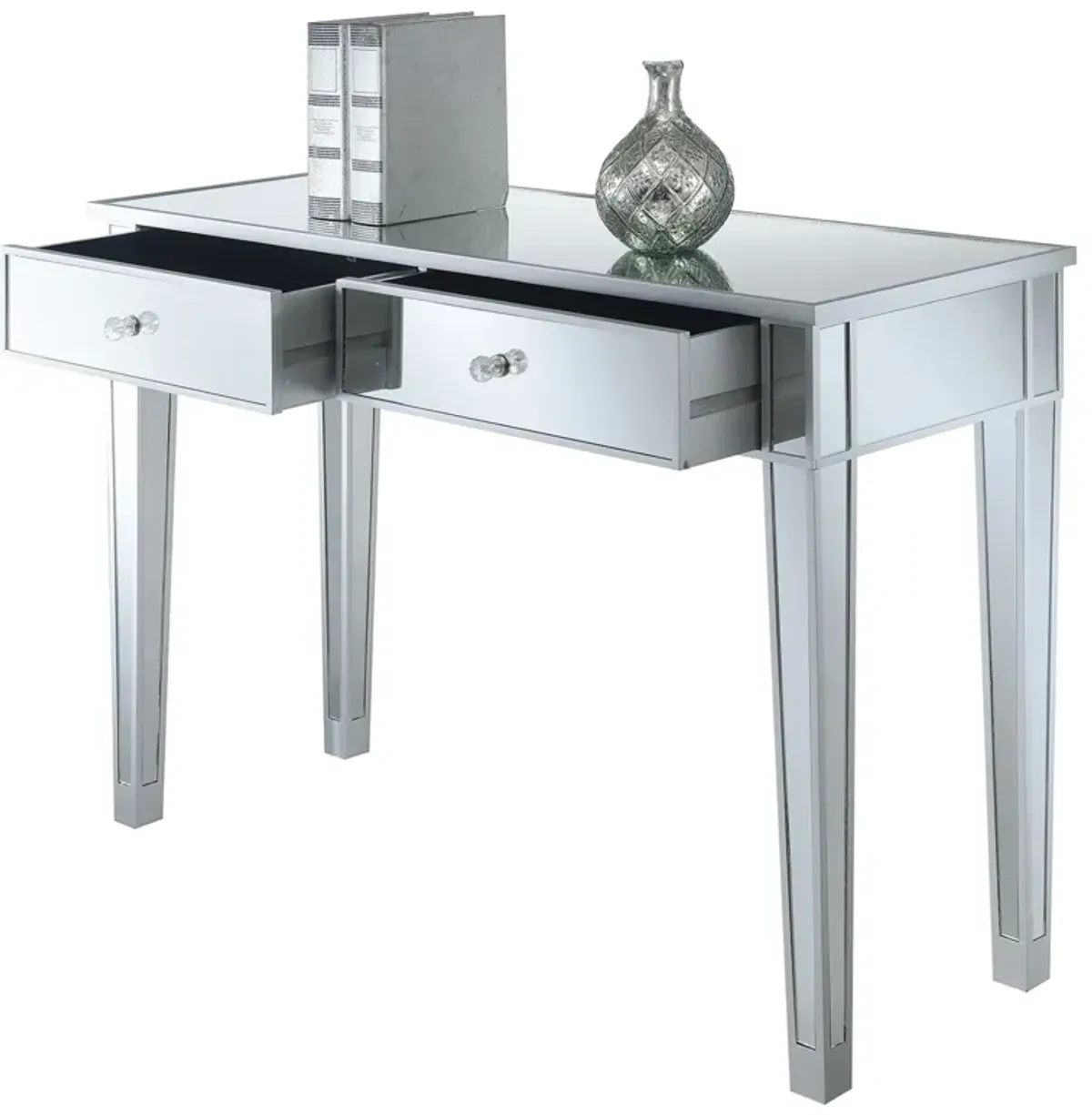 Gold Coast Mirrored 2 Drawer Desk