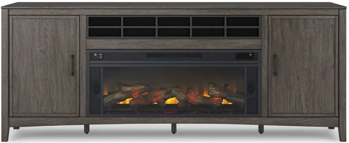 Montillan 84" TV Stand with Electric Fireplace